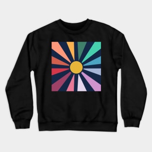 Rainbow Sunshine Circle Crewneck Sweatshirt